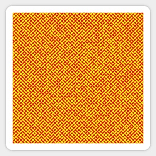 Red & Yellow Truchet Sticker